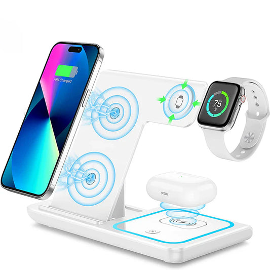 3-in-1 Wireless Charger for Apple and Android