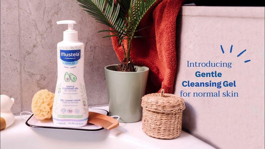 Mustela Baby Gentle Cleansing Gel - Baby Hair & Body Wash - with Natural Avocado fortified with Vitamin B5 - Biodegradable Formula & Tear-Free - Pack of 2 - 500ml